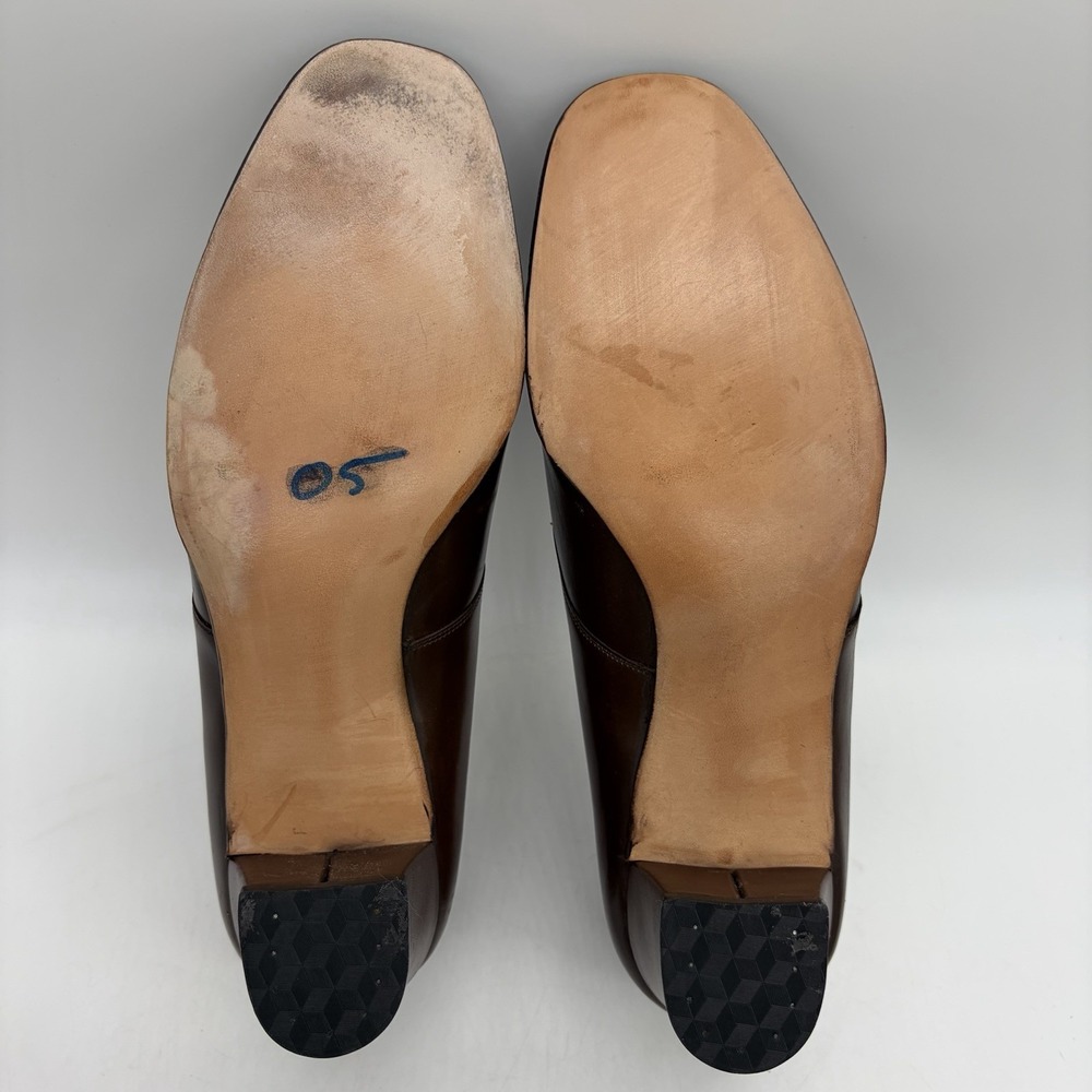Vtg FSP Shoes Musebeck Womens 9 E/C Oxford Pumps Comfort Flex Brown Leather USA - Picture 6 of 13